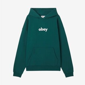 OBEY LOWERCASE EXTRA HEAVY PULLOVER SWEATSHIRT
